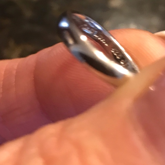 East West Smoky Topaz Sterling Silver Ring with Gold Accents Sz 6.5 - Picture 5 of 7